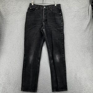 VTG 90s Calvin Klein Jeans Women 12 (Fits 30x29) Black Straight Denim USA